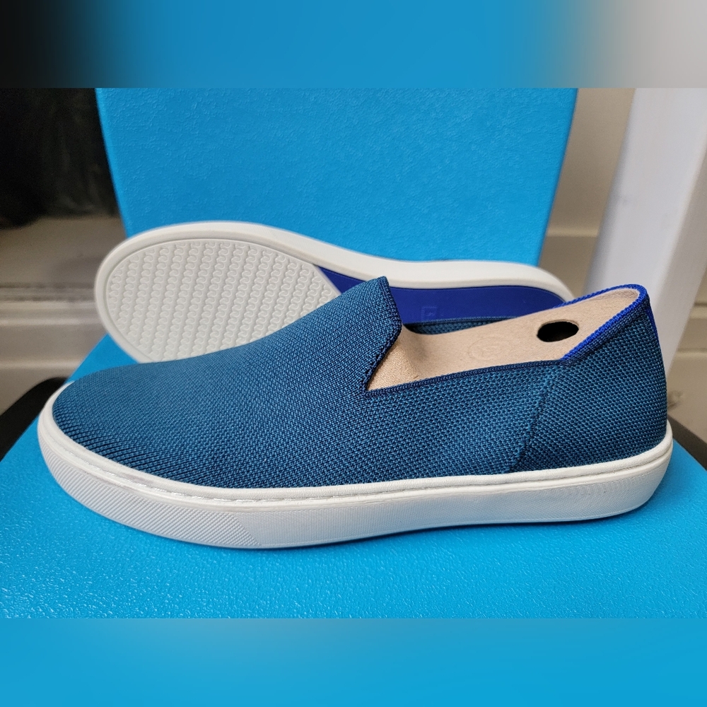 Rothys deep teal size 8.5 woman slip on sneakers
